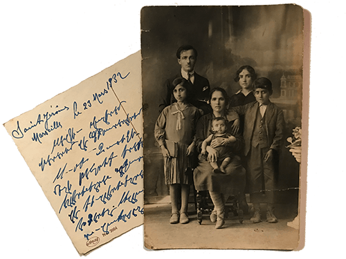 Armenian family post card